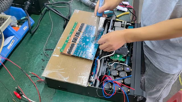 power amplifier OEM manufacturing process and testing stages