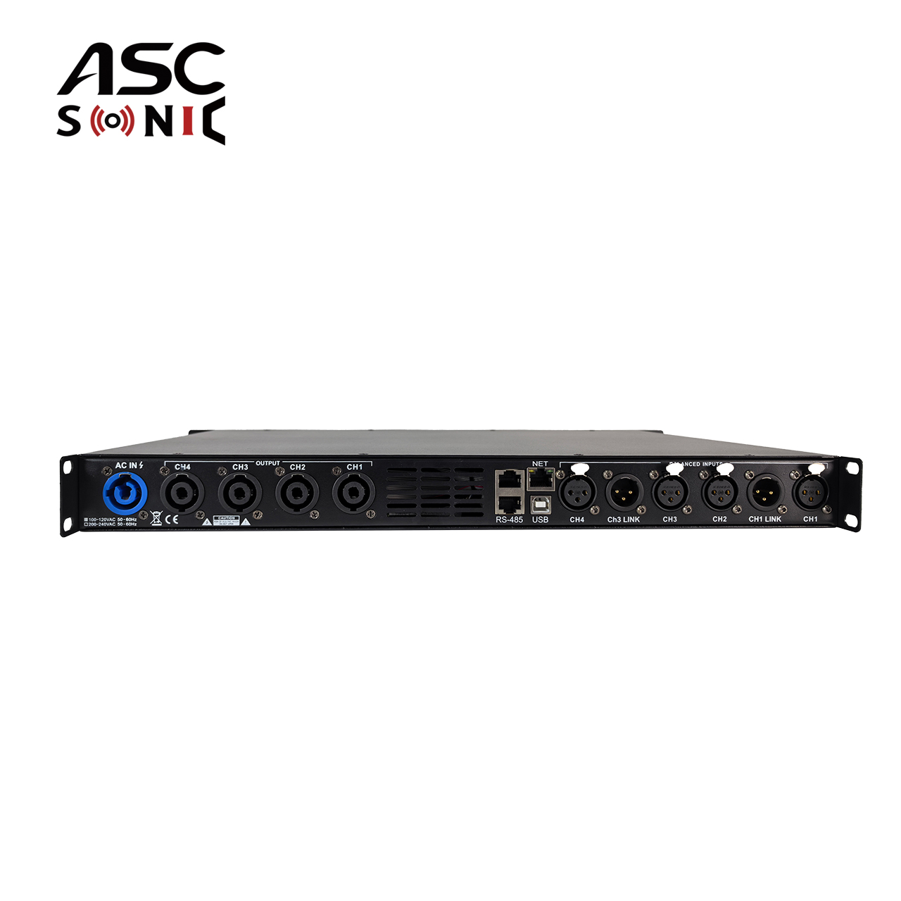 DSP2504 4 Channel Class D DSP Digital Pro Audio Power Amplifier