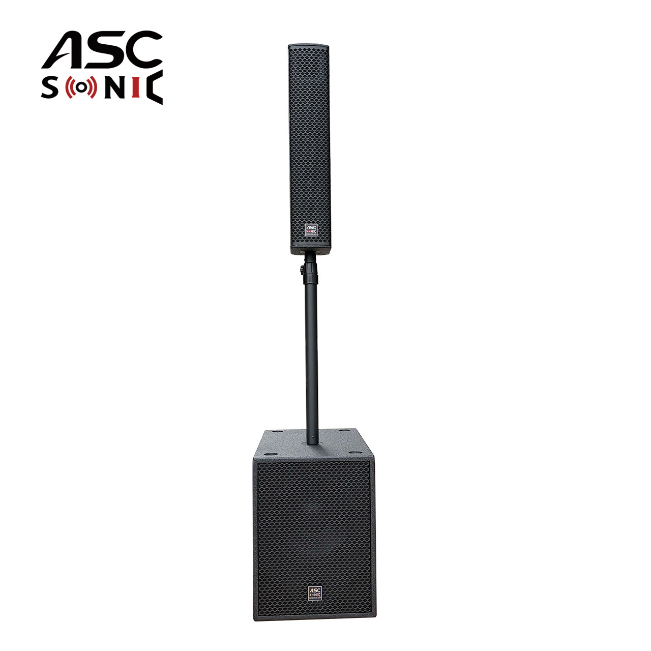 CL45 & CL12A 4x4.5 Inch Self-Powered Compact Column PA Audio Speaker System