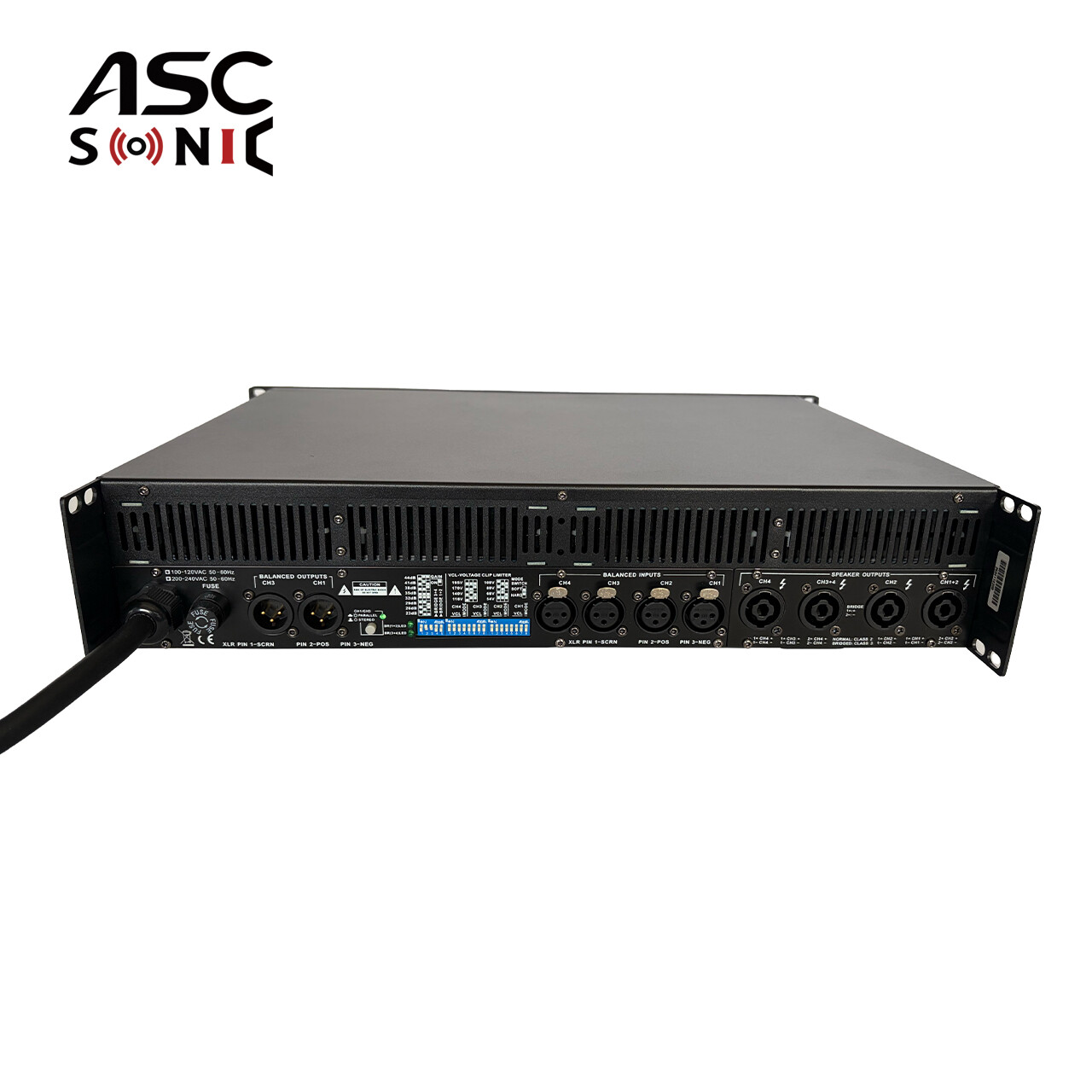 DP2000OQ High Power 4 Channel 20000W Touring Audio Power Amplifier For Subwoofer Sound System