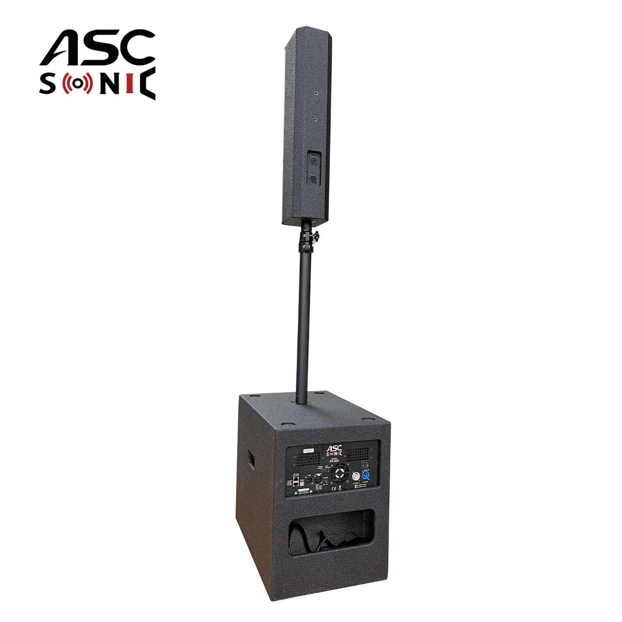 CL45 & CL12A 4x4.5 Inch Self-Powered Compact Column PA Audio Speaker System