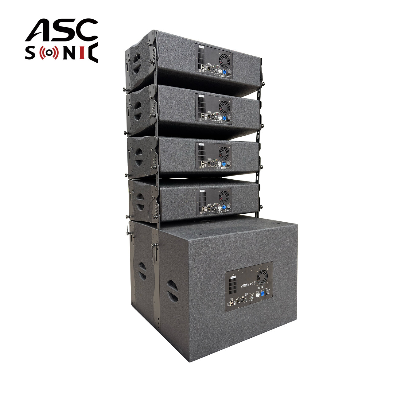 LA-208P Dual 8″ Self-Powered Line Array Speaker Active PA System for Live Sound