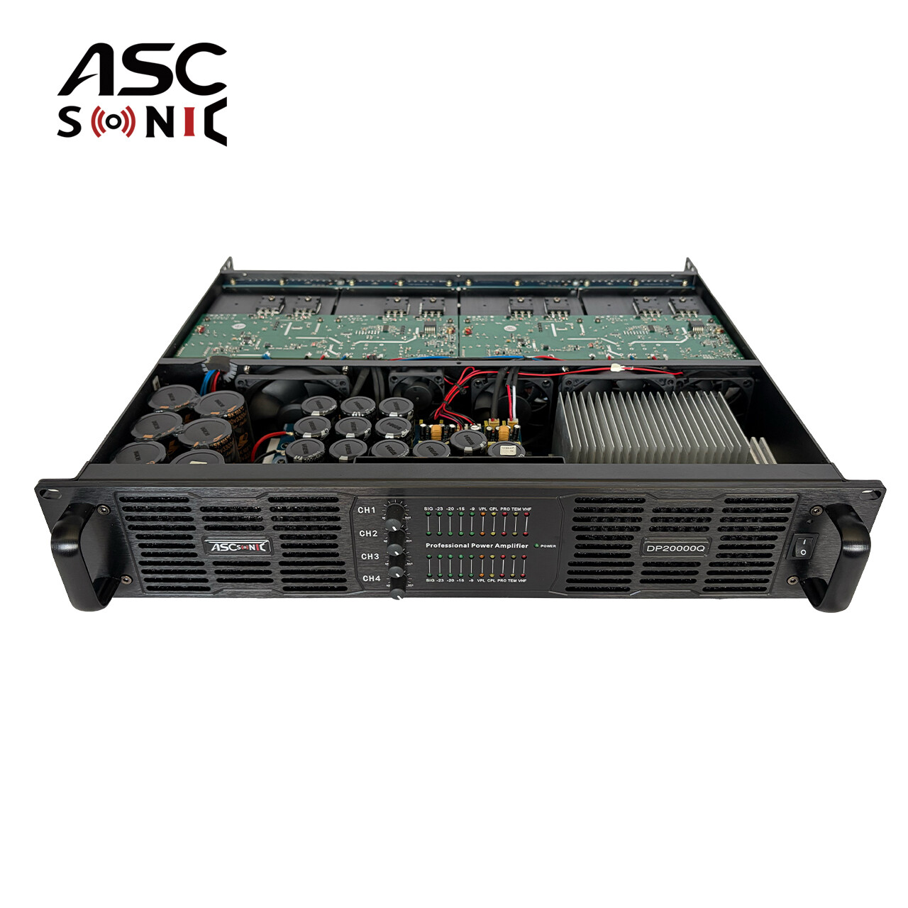 DP2000OQ High Power 4 Channel 20000W Touring Audio Power Amplifier For Subwoofer Sound System