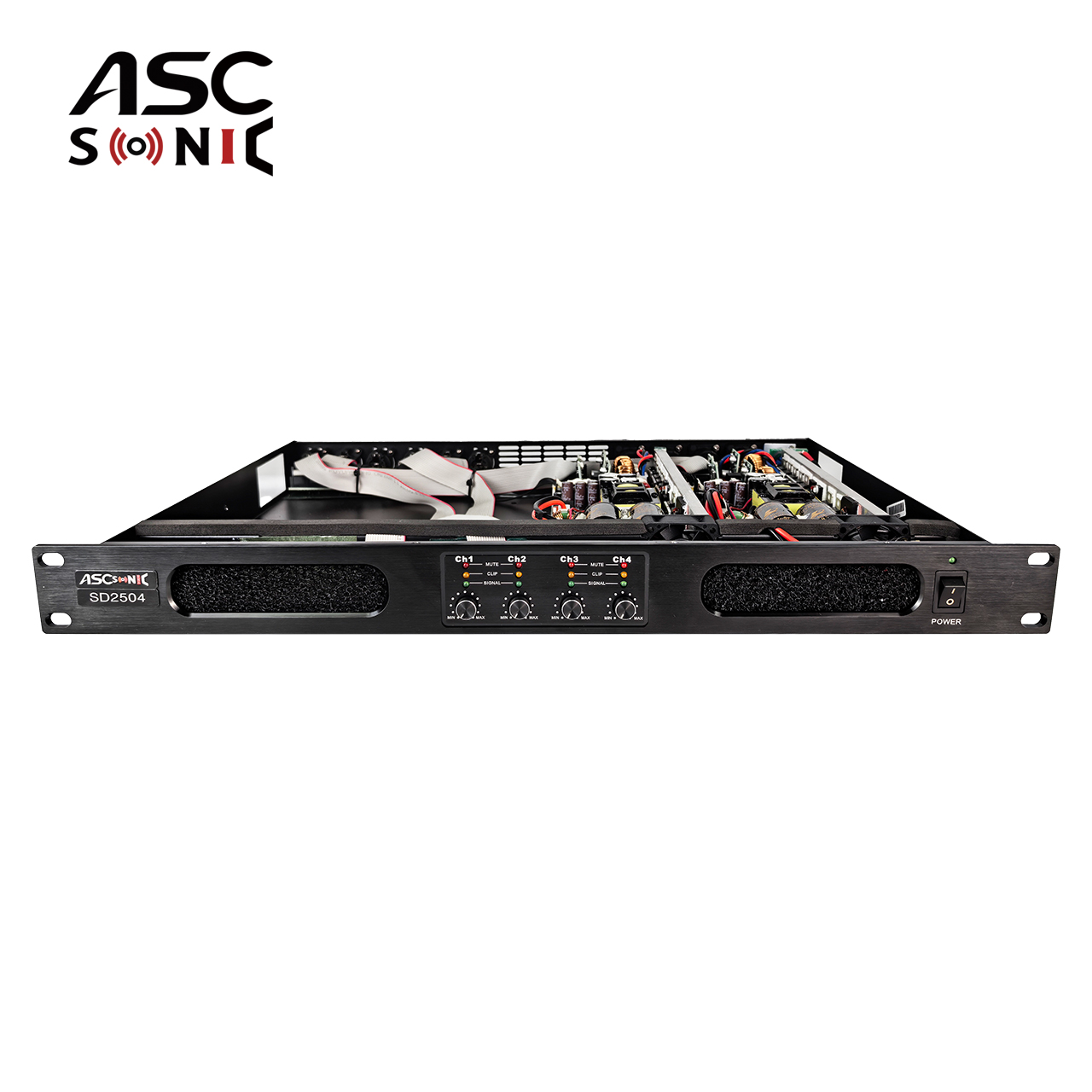 SD2504 Compact 1U Class D Professional Amplifier for Karaoke & Home Theater