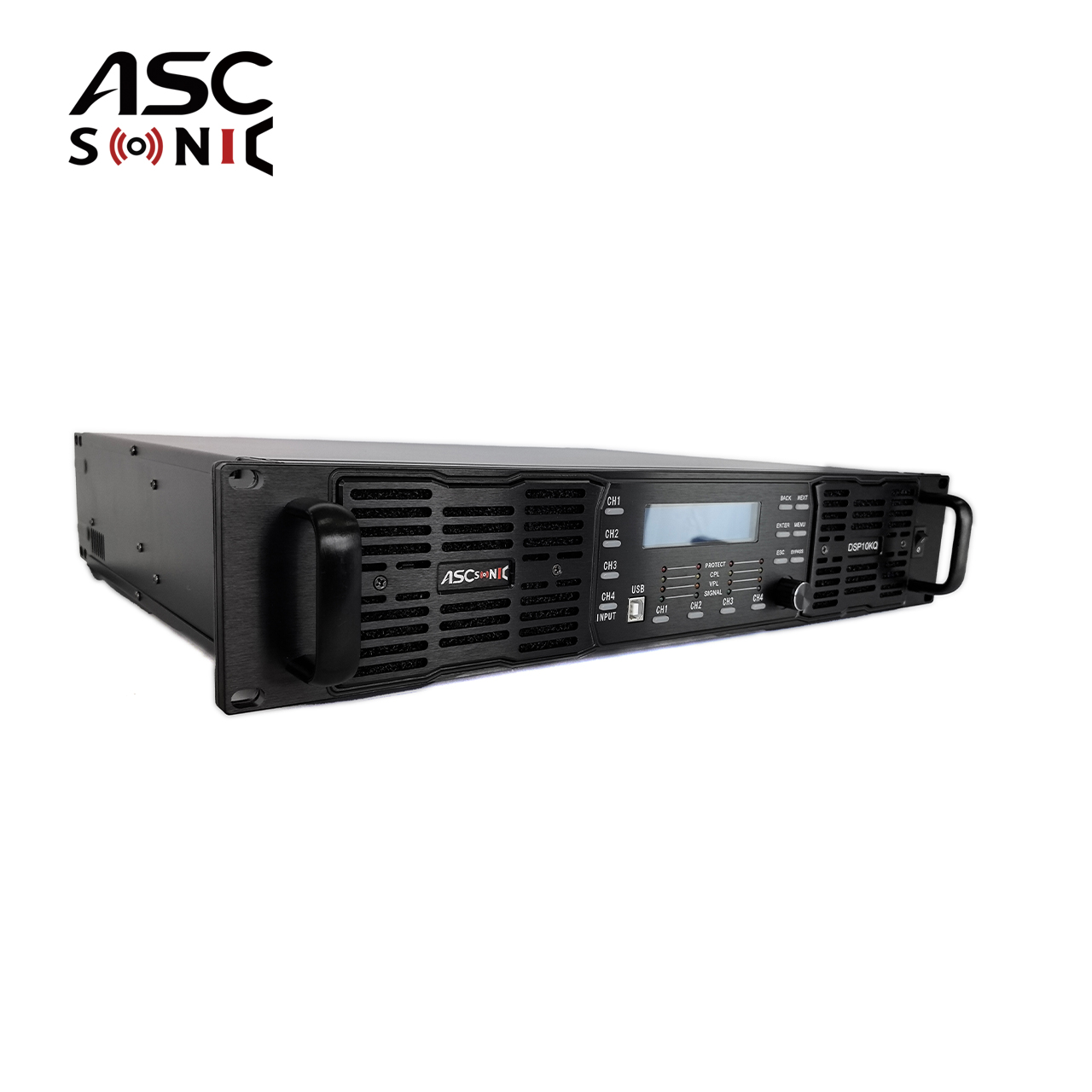 DSP10KQ 4 Channel 10000W Digital DSP Power Amplifier With Ethernet 