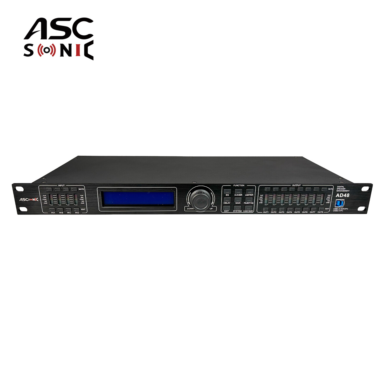 AD48F Professional FIR DSP Speaker Management Processor 96kHz Audio System Controller