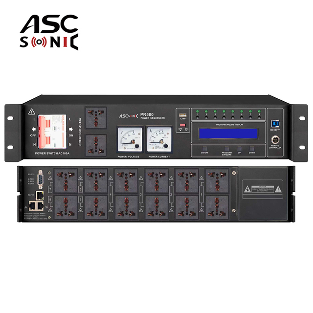 PR580 8 Channel Smart Power Audio Distribution Sequencer 