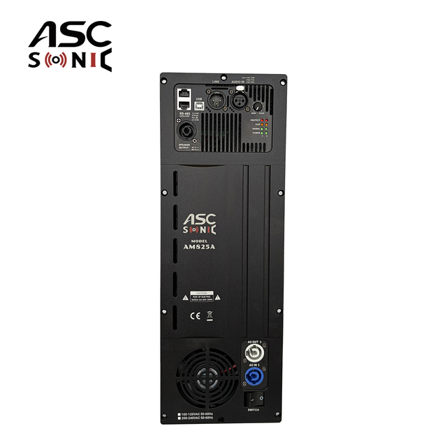 AM825A 800W 250W Bi-Amped Class D Plate Amplifier 2 Channel DSP Power Module 