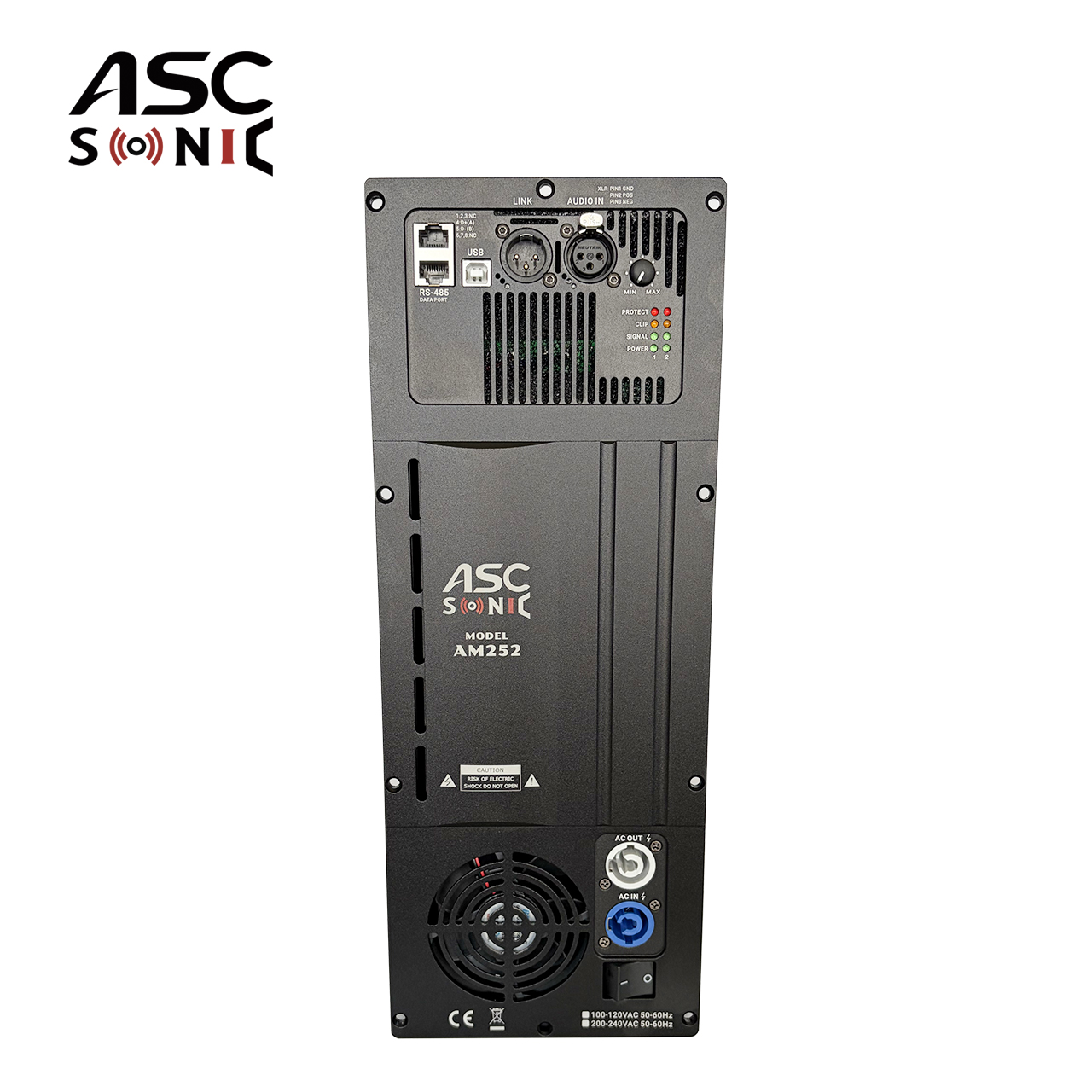 AM3A-2.1 DSP Controlled 2.1 Channel Plate Amplifier For Active Bass Cabinet And Dual Satellite Speakers