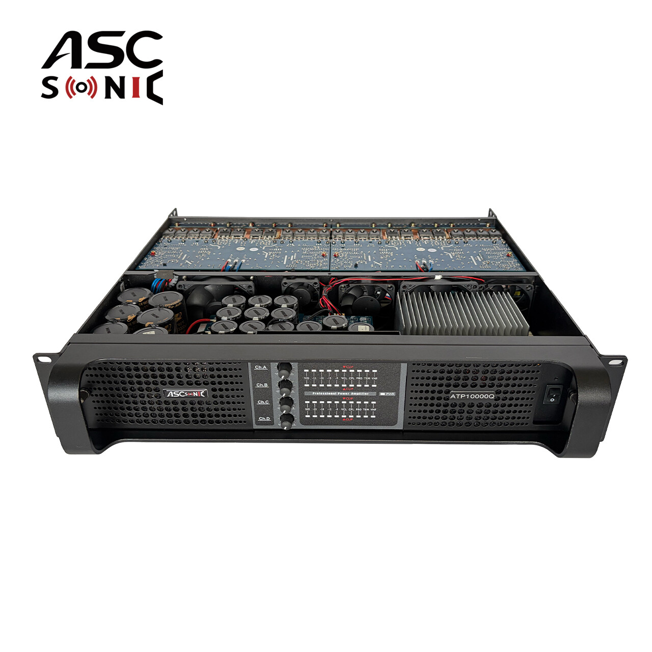 ATP10000Q Professional Audio 4CH Power Amplifier 10000 Watts with Active PFC Power Supply 