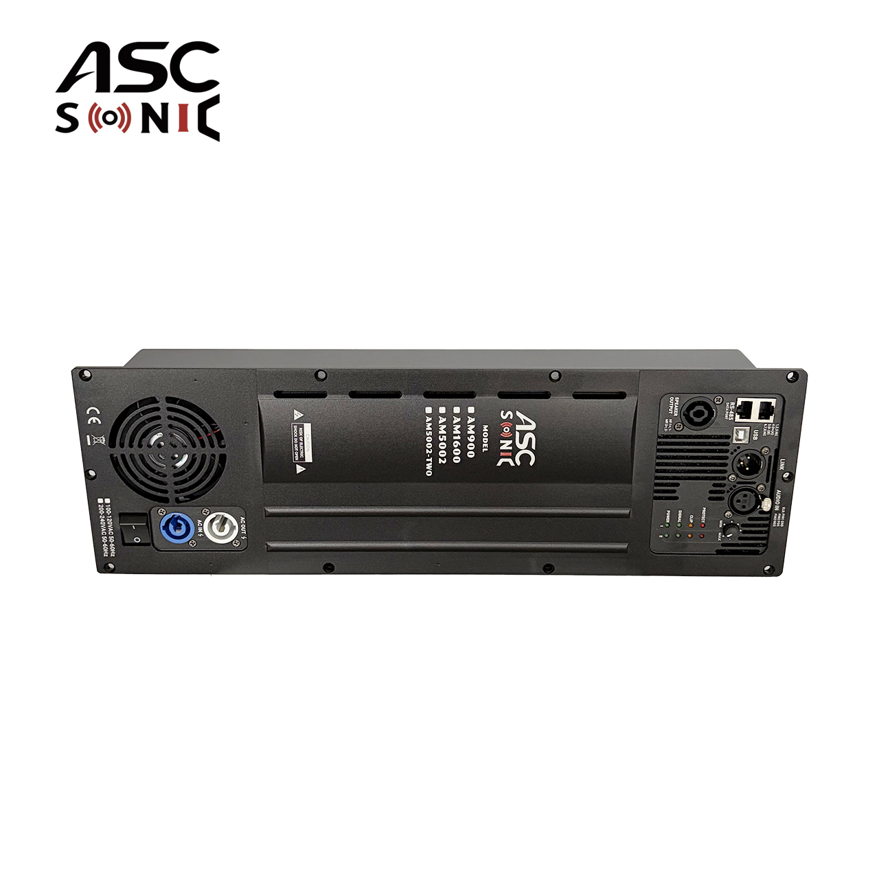 AM1600 High-Power 1600W Class D DSP Subwoofer Plate Amplifier Module
