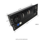 AM3A-2.1 DSP Controlled 2.1 Channel Plate Amplifier For Active Bass Cabinet And Dual Satellite Speakers