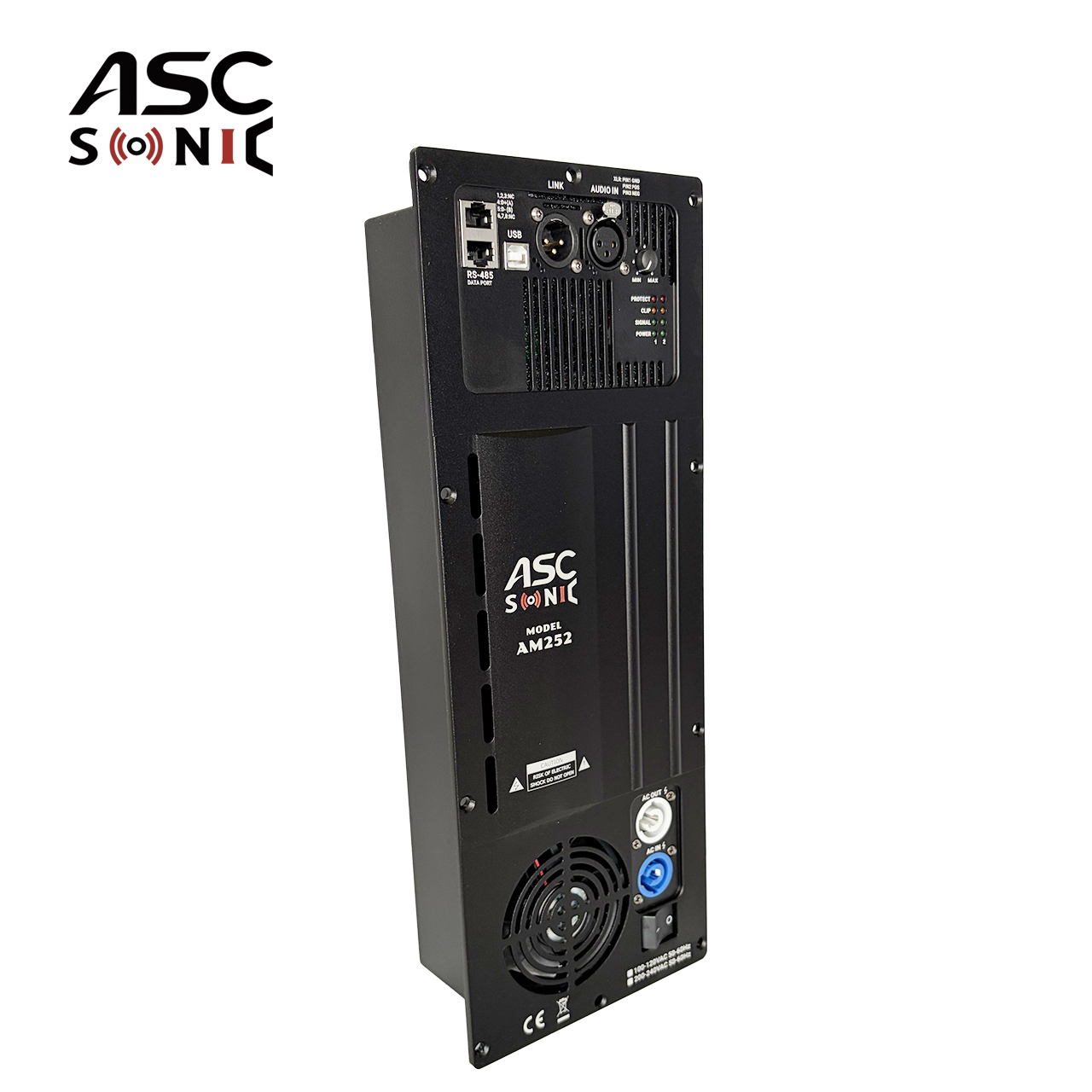 AM3A-2.1 DSP Controlled 2.1 Channel Plate Amplifier For Active Bass Cabinet And Dual Satellite Speakers