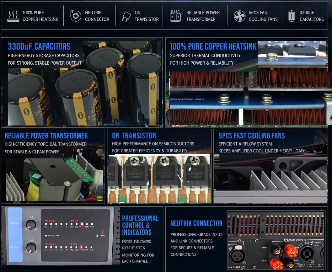 Premium Components & Pure Copper Cooling System