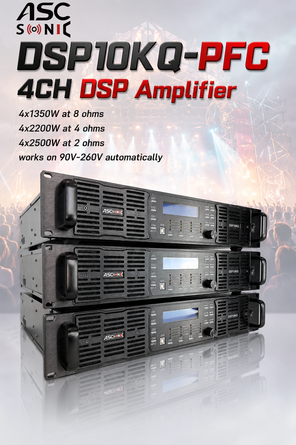 DSP10KQ-PFC 10000W power amplifier 1