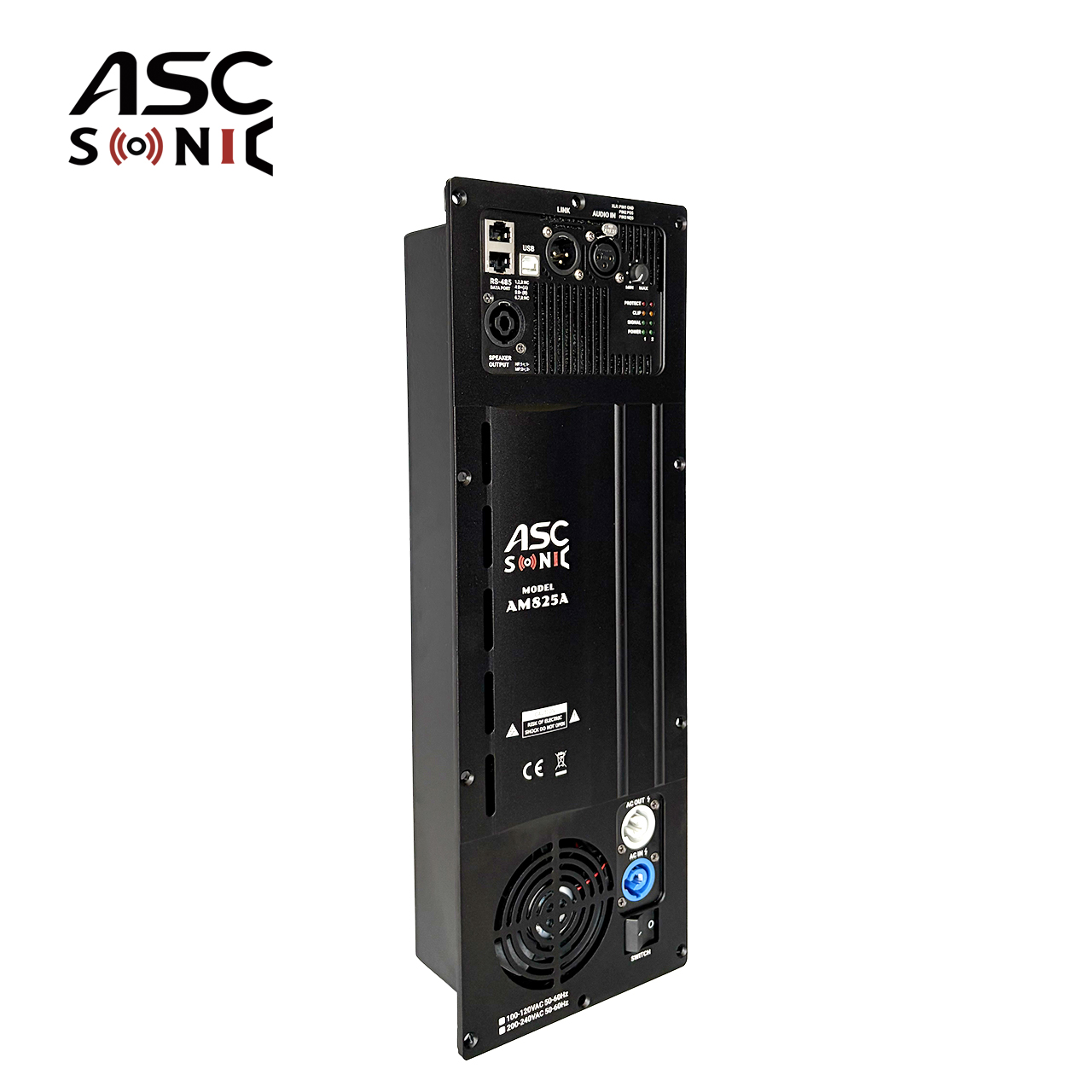AM825A 800W 250W Bi-Amped Class D Plate Amplifier 2 Channel DSP Power Module 